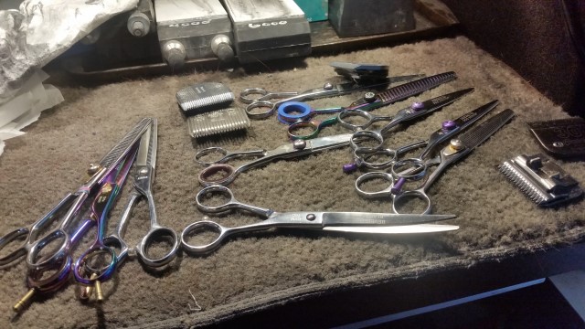 scissors to be sharpened